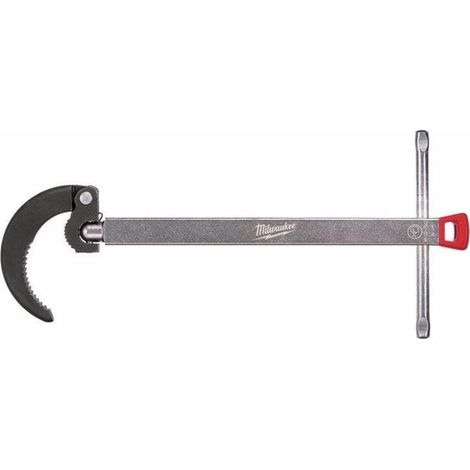 Milwaukee Llave de sifón ajustable 65 cm gris y negro (1/3)