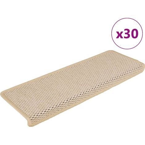 Stufenmatten Selbstklebend Sisal-Optik 30 Stk. 65x21x4cm Berber