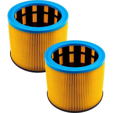vhbw 2x Faltenfilter Ersatz für Starmix 413471, FP 7200 für Staubsauger - Patronenfilter Blau Gelb, 7200 cm² (1/4)