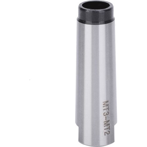 Adaptateur de réduction en acier rapide pour forets à cône Morse MT3MT2, destiné aux tours et fraiseuses.