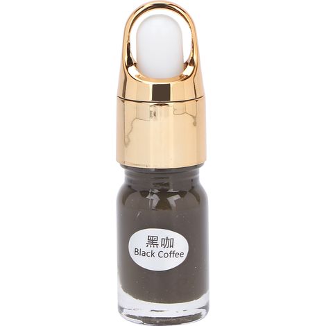 Encre de tatouage professionnelle 5ml - Pigment marron foncé pour tatouage et maquillage permanente, fournitures de tatouage facile à peindre. (1/5)