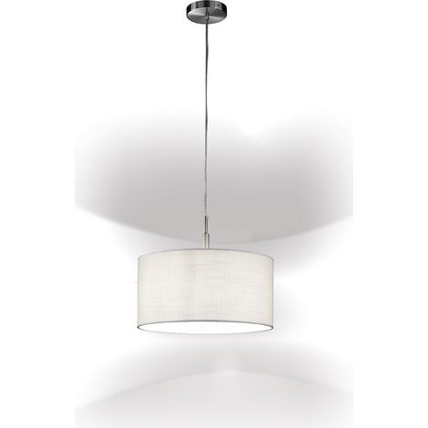 Sospensione Moderna Round Hotel Metallo Cromo 1 Luce E27 Ip20 D40 (1/2)