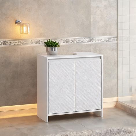 Meuble de salle de bain bianco en MDF 60 x 30 x 60 cm (1/5)