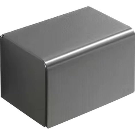 Rangement de mouchoirs de salle de bain, porte-serviettes en papier en acier inoxydable, distributeur carré de papier toilette, montage mural, installation sans perforation, robuste pour salle de bain (1/5)