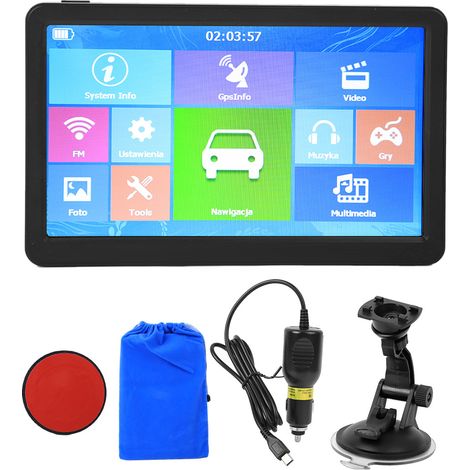 Système de navigation GPS universel 9 pouces, 256 Mo, disque dur 16 Go, écran tactile capacitif pour voiture, camion et poids lourd (cartes européennes) (1/5)