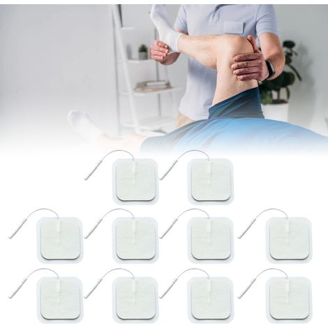 10 Électrodes de Massage Réutilisables 2mm pour Électrostimulation et TENS - Électrothérapie Musculaire (1/5)