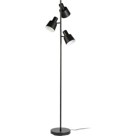 Mathias - Lampadaire BARRY en métal Noir, compatible culot E14, 15W - LAMBARRYN (1/3)