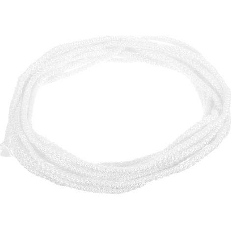 Mecha de algodón trenzada para lámparas de aceite, 5 mm de diámetro, 5 metros de longitud, recortable, absorbente, inodora, para uso en lámparas de queroseno caseras. (1/4)