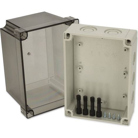 Fibox PCM 150/150 T 6016917 Contenitore universale Policarbonato Grigio (RAL 7035) 1 pz. (1/3)