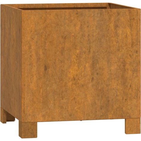Planter with Legs Rusty 32x30x33 cm Corten Steel vidaXL