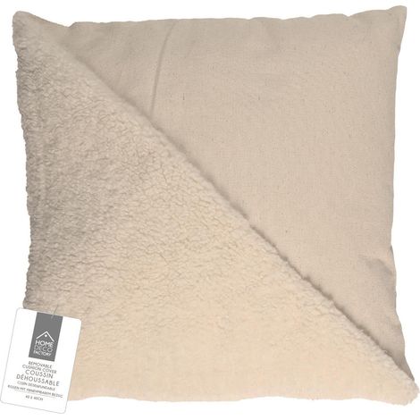 Coussin - HOME DECO FACTORY - Beige - Tufté (1/5)