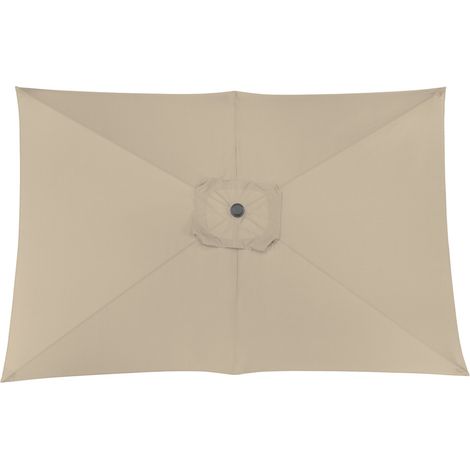 PROLOISIRS Toile Parasol Mat Droit 3x2 par 6 Polyester 250gr - Ecru