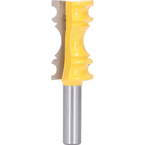 Fraise de moulure pour plinthe carbure acier allié, forme couronne, diamètre 1‑1/8 pouce, profondeur 2 pouces