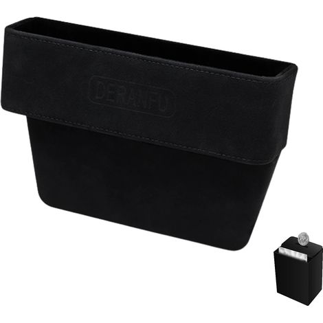 (noir) Cache-sièges auto en cuir PU souple avec sangle - Utile et durable (1/5)