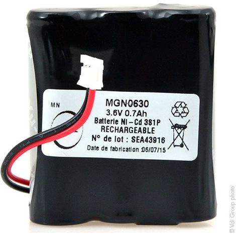 OEM - Batterie NiCd 3x AA 3S1P ST1/SG/ 3.6V 700mAh Molex (1/2)