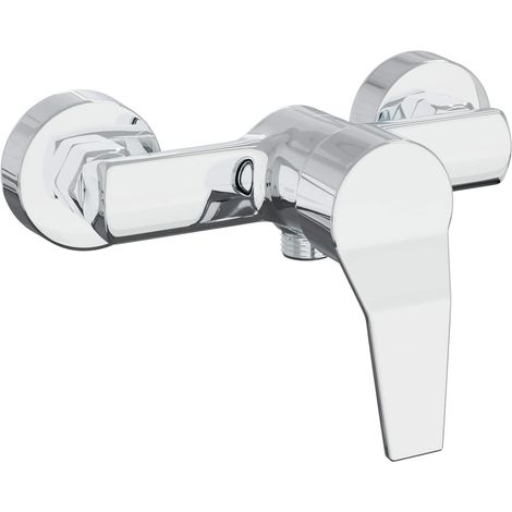Grifo Mezclador de Ducha Cromado G 1 / 2 pulgadas Latón vidaXL