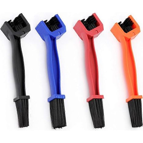 Brosses pour chaînes de moto et de vélo, brosses de nettoyage pour vélos, brosses à tête carrée pour le nettoyage des vélos (1/4)