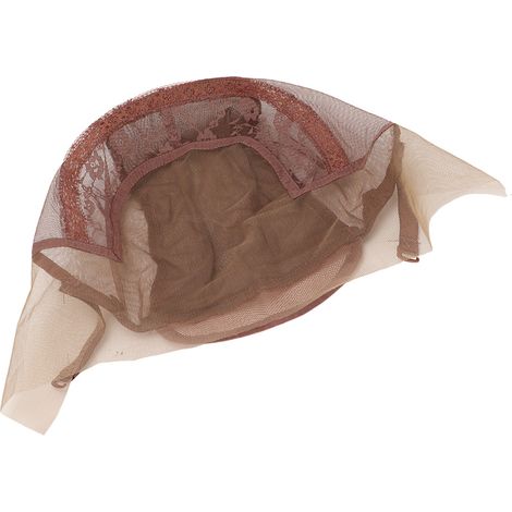 Filet à Cheveux en Dentelle Réglable pour Spectacles et Événements - Marron Foncé (1/5)