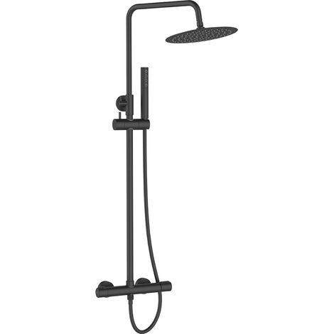 Columna de ducha Laveo negra pretto (1/4)