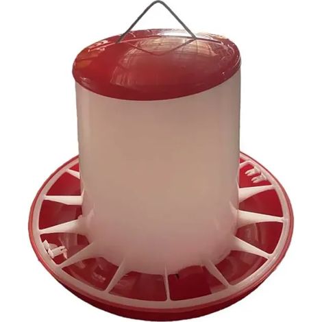 Mangeoire plastique avec poignée 9 kg pour volailles et pigeons