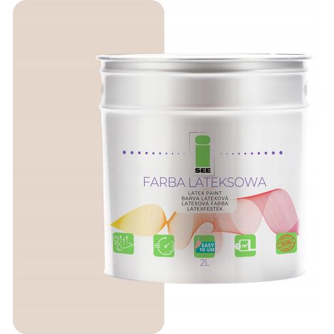 PITTURA MURALE AL LATTICE PER INTERNI BEIGE CALDO 2L PRODUTTORE (1/5)