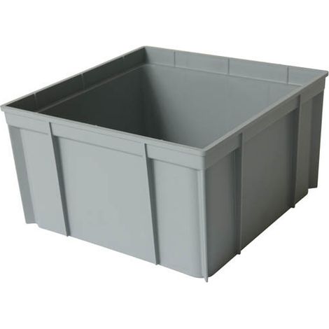Nicoll – Rehausse à clipser pour regard 25x25cm – Hauteur 12,5cm – Polypropylène gris – Grille PVC classe A15 (1/3)