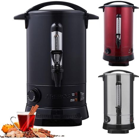AREBOS Distributeur de Boissons 20 L Chaudes Bouilloire Marmite Vin Chaud (1/5)