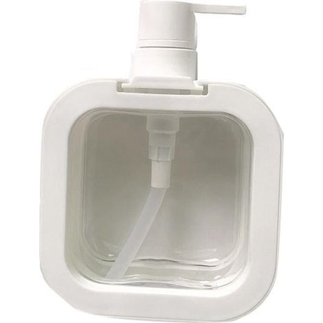 Flacon pompe à lotion vide, inodore, transparent, en PET, 500 ml, recyclable et rechargeable, distributeur de lotion pour voyage. (1/4)