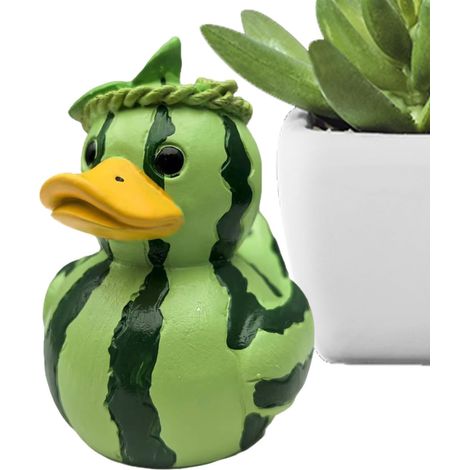 Entenfigur Resin Frucht Ente Smalle Figur Ästhetische Smalle