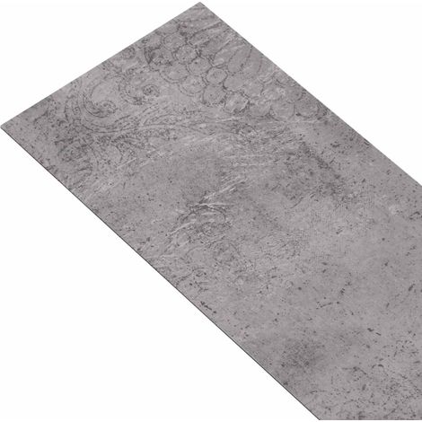 Planches de Sol Autocollantes 32 pcs Ciment marron 4,46 m² PVC (1/5)