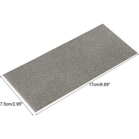 Pierre À Aiguiser Diamant - Grain 80 À 3000 - 17 X 7,5 Cm - Pour Couteaux Et Métaux - 1 Pièce (1/4)
