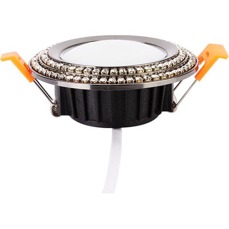 Plafonnier LED encastré intelligent 7W avec Wi-Fi, intensité variable, changement de couleur et commande vocale (AC85-265V). (1/5)