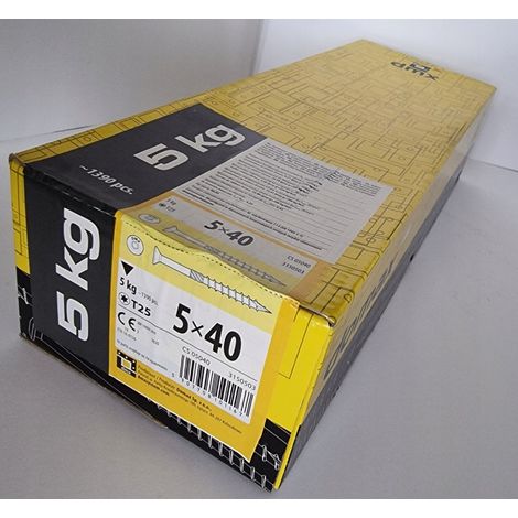 BOITE 5kg - 1385 VIS À TÊTE FRAISÉE 5 x 40, EMPREINTE TORX (1/2)