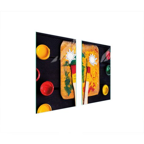 PIASTRA PROTETTIVA IN VETRO PER STUFA 75x52 SMILE (1/5)