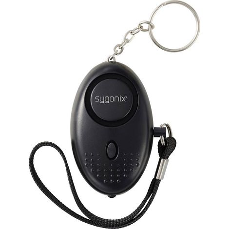 Sygonix Allarme tascabile Nero con LED 130 dB SY-7187886 (1/5)
