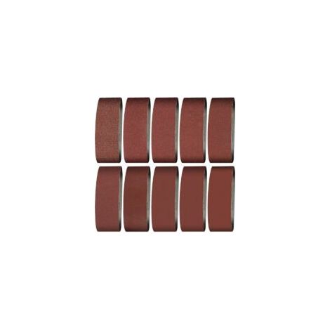 Bande abrasive 100 x 915 mm P320 Grain fin pour ponceuse à bande, affûtage du bois, polissage des métaux (Lot de 8) (1/5)