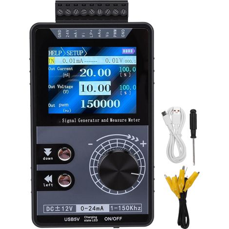 Générateur de Signal réglable 4-20mA, simulateur de courant de tension cc pour panneau de contrôleur PLC, calibrage de Test LED, impulsion PWM 1-150kHz (1/5)