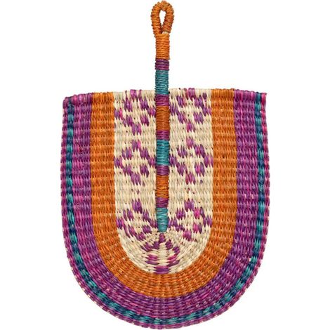 Déco Murale Éventail "Yucatan" 45cm Multicolore (1/3)