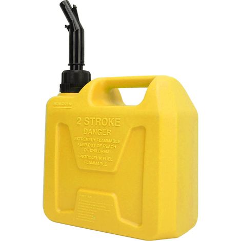 Réservoir de fioul 5L grande capacité, portable, à fermeture automatique, pour camping-car, voiture, SUV, jaune (1/5)