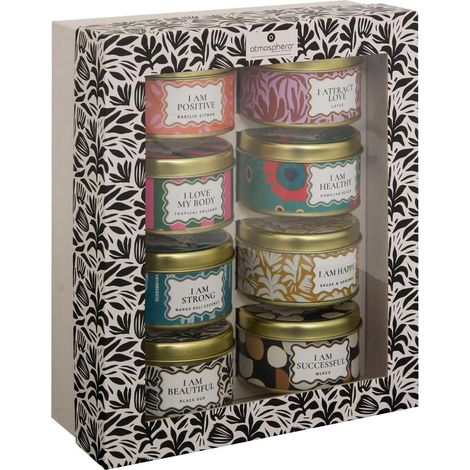 Coffret 8 Bougies Parfumées "Sujan" 24cm Multicolore (1/5)