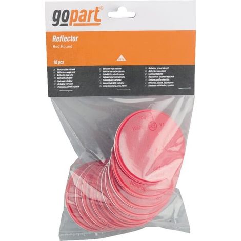 Catadioptre rond rouge diamètre 75mm GOPART LA75024 (1/3)