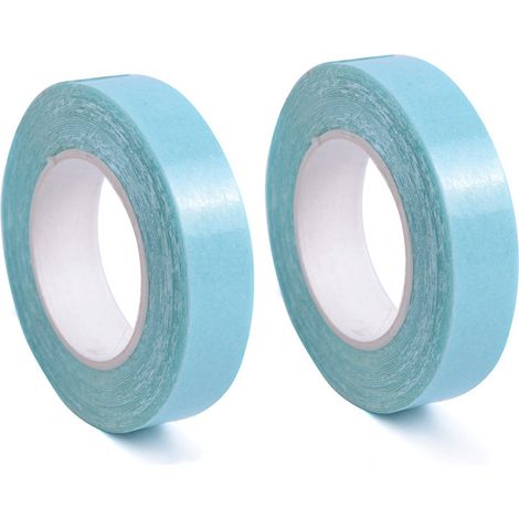 2 Rouleaux Ruban Adhésif Double Face pour Extensions de Cheveux, Perruques et Postiches (1/5)