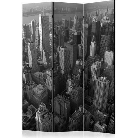 Paravent 3 Volets "New York : Skyscrapers Bird's Eye View" 135x172cm (1/2)