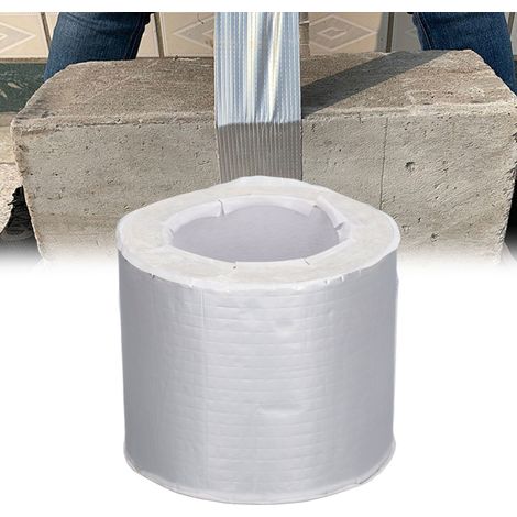 Ruban butyle en feuille d'aluminium 1 mm x 100 mm x 5 m pour l'étanchéité, la réparation des fuites et le scellement écologique. (1/5)