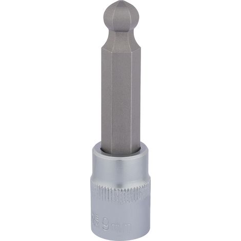 Draper 16292 Draper Expert Ball End Hexagonal Socket Bits, 3/8"" Sq. Dr., 9mm (1/5)