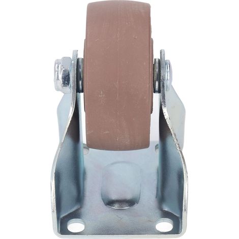 Verstärkte, genietete, hitzebeständige Nylon-Feststellrolle, 3-Zoll-Trolleyrad, robustes Ersatzteil. (1/5)