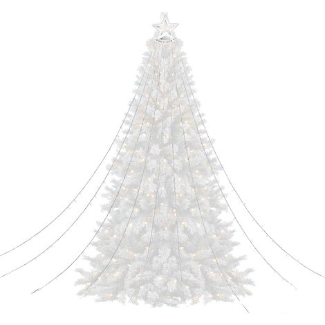 Guirlandes lumineuses de Noël – Guirlande lumineuse à LED solaire avec 8 modes d'éclairage, motif étoile avec télécommande, éclairage de Noël pour jardin, terrasse, arbre, cour (1/5)