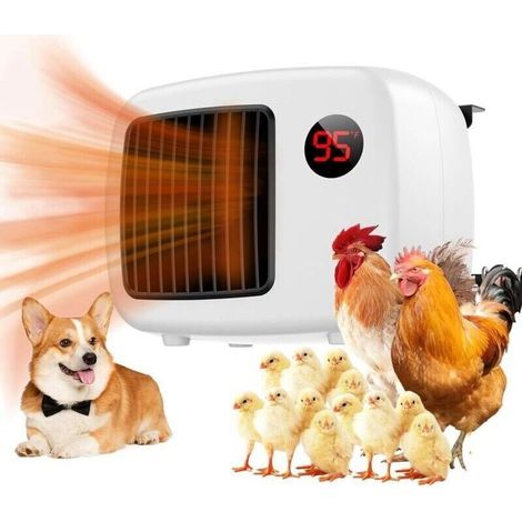 Chauffage pour niche chien 600 W avec thermostat – Isolation hivernale – Câble résistant aux morsures – Système de température variable (1/4)