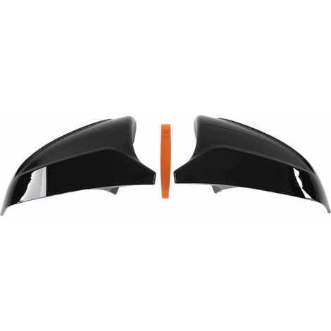 Rétroviseur Extérieur Coque Noir Brillant 2 Pièces Kit avec Levier pour Tesla Model 3 2017-2020 - Capuchon de Miroir Latéral Droit et Gauche (1/5)