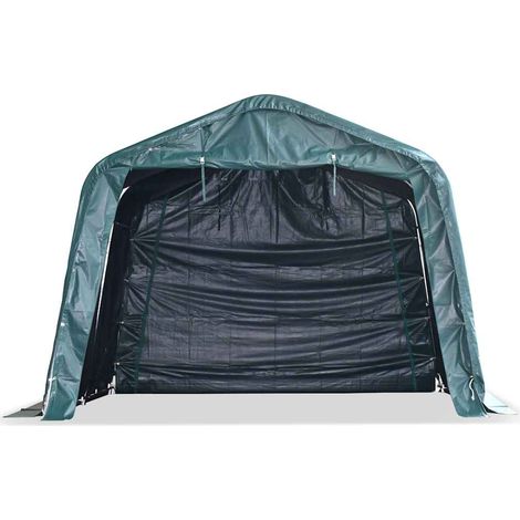 vidaXL Carpa para ganado desmontable PVC verde oscuro 550g/m² 3,3x3,2m (1/2)